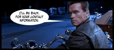 Host Merchant Services image of the Terminator as a payment processing device.