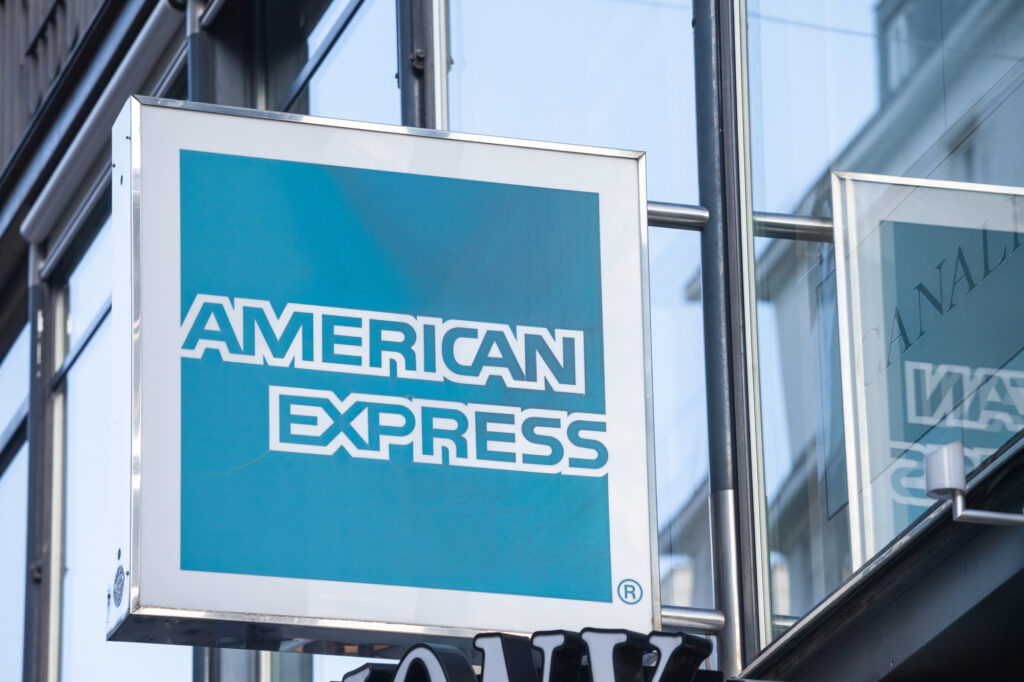 American Express Logo In Front Of Their Office For Vienna 166055336