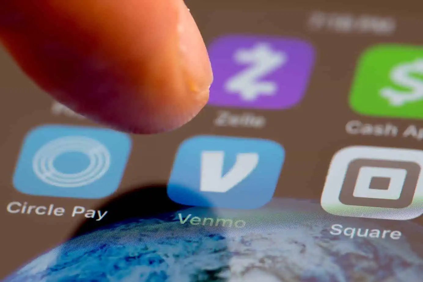 Minneapolis Minnesota Usa July 7 2019 Person Using Apple I Phone To Press And Access The Venmo App Application 152698592