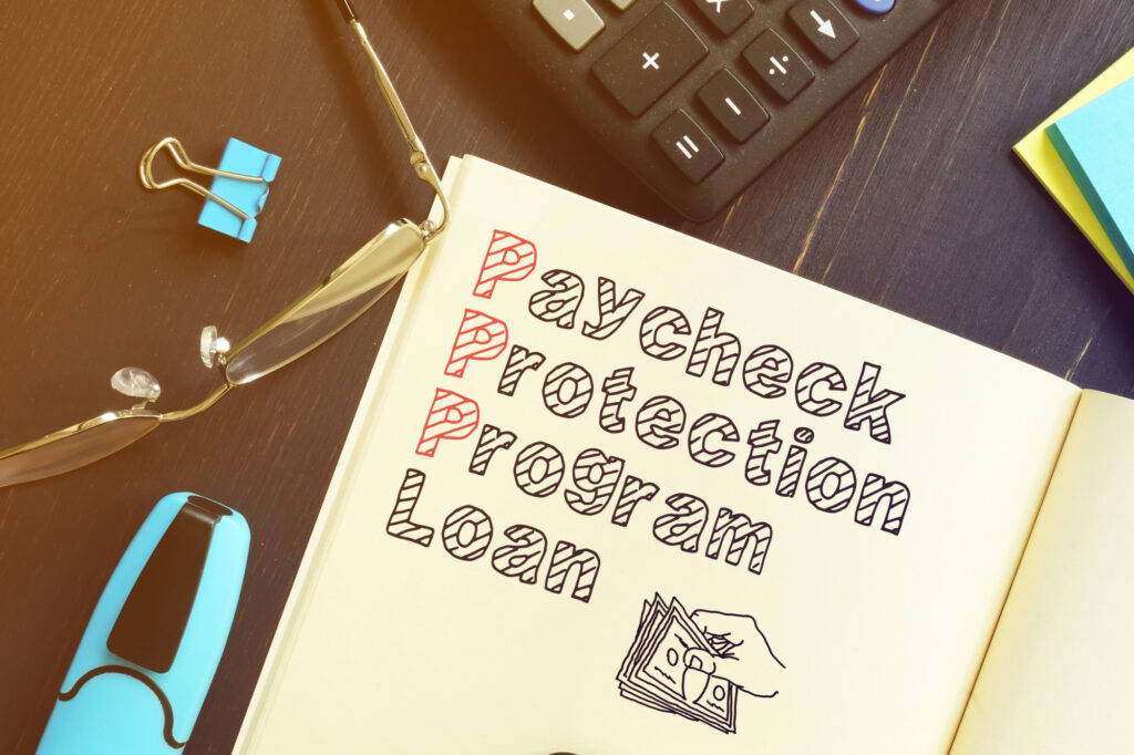 Paycheck Protection Program Ppp Loan Is Shown On The Business Photo 181186687