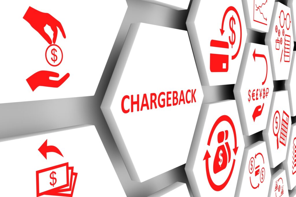 chargeback concept cell background 125138191