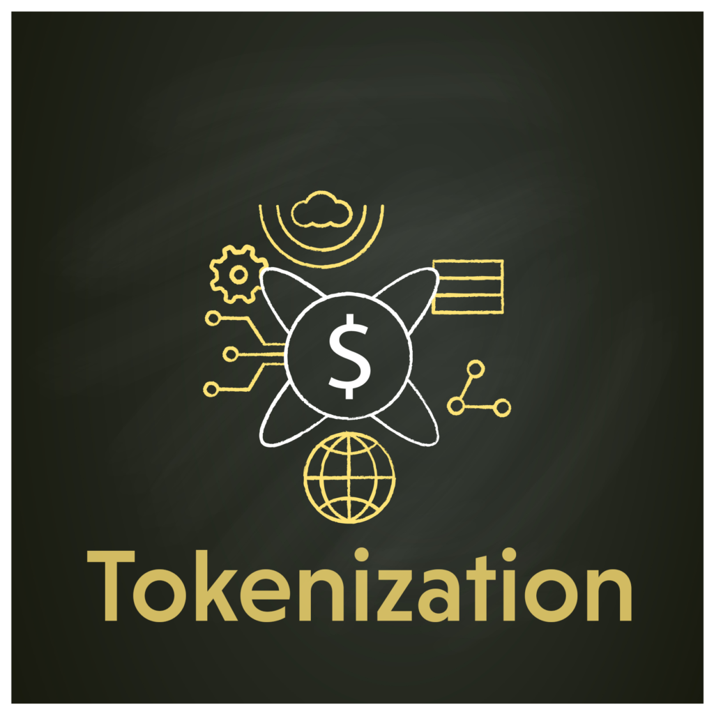 tokenization technologies chalk icon 221656736
