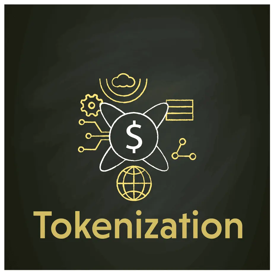 tokenization technologies chalk icon 221656736