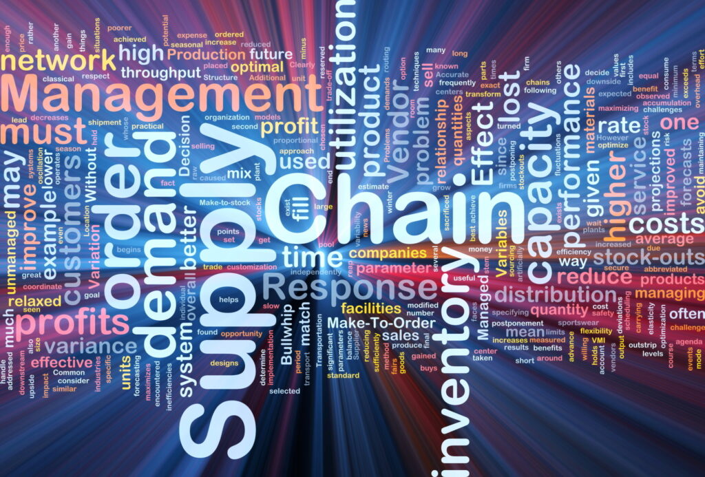 supply chain background concept glowing 13489447