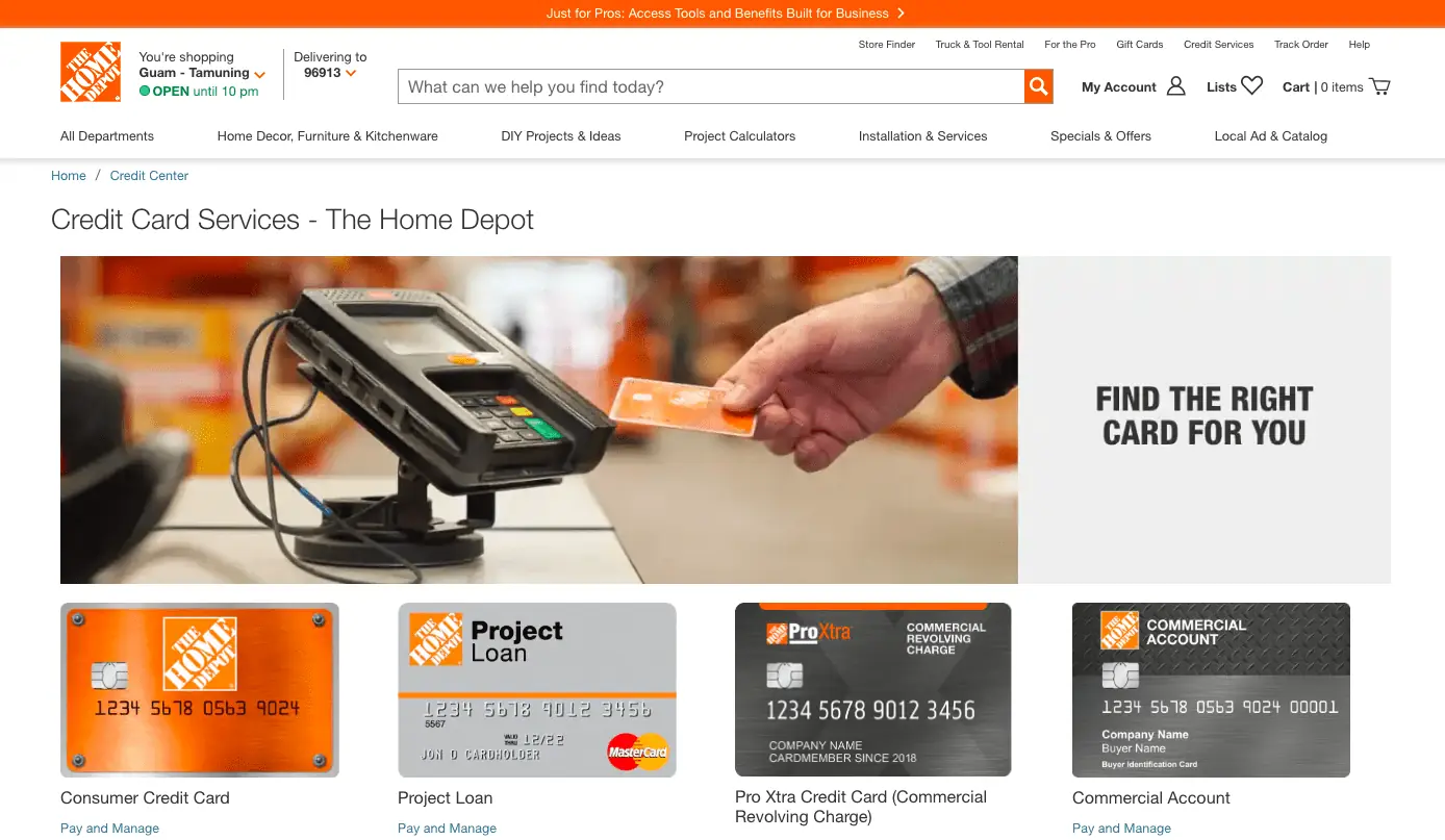 Home Depot Credit Card