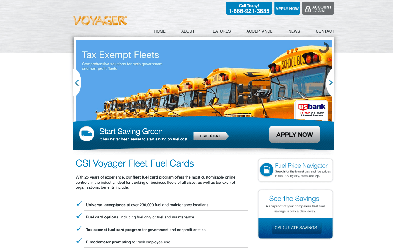 voyager fleet card reviews
