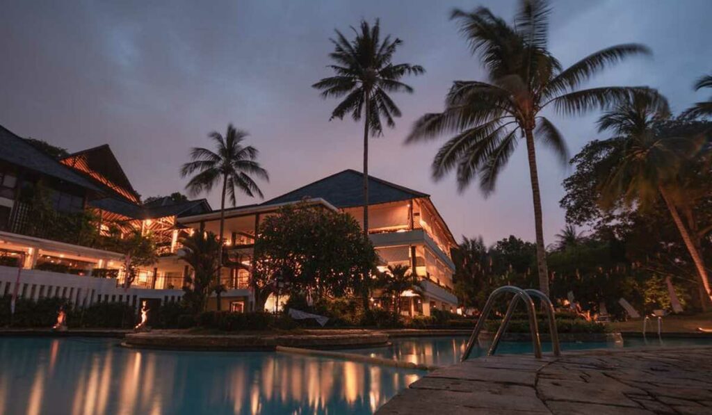 tropical hotel