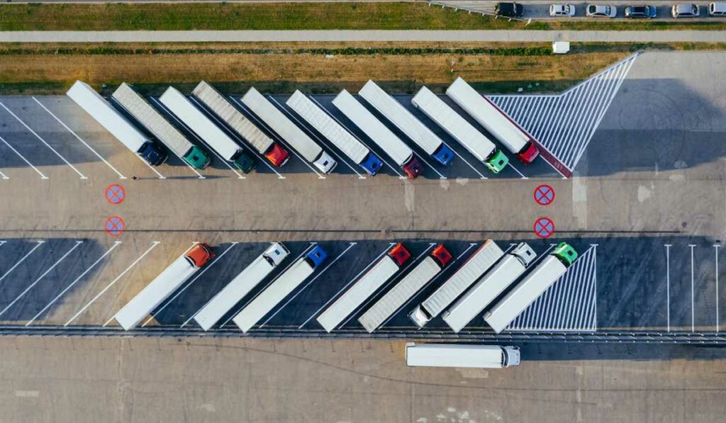 fleet of trucks