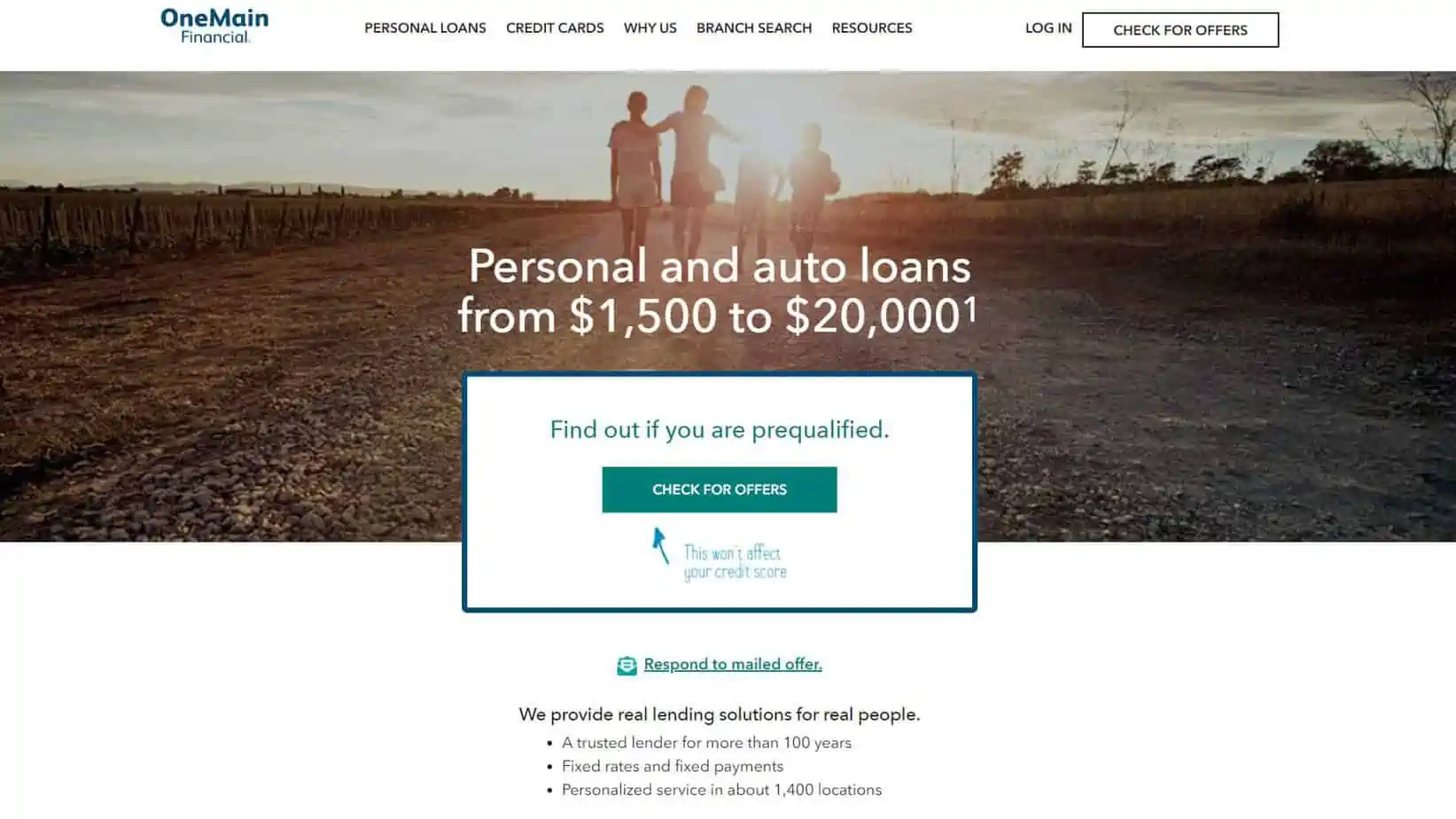 personal loan review of Onemain Financial
