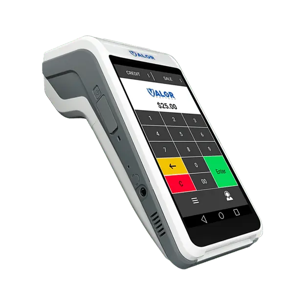 Valor VL500 Credit Card Terminal right side view