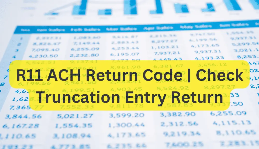 R11 ACH Return Code