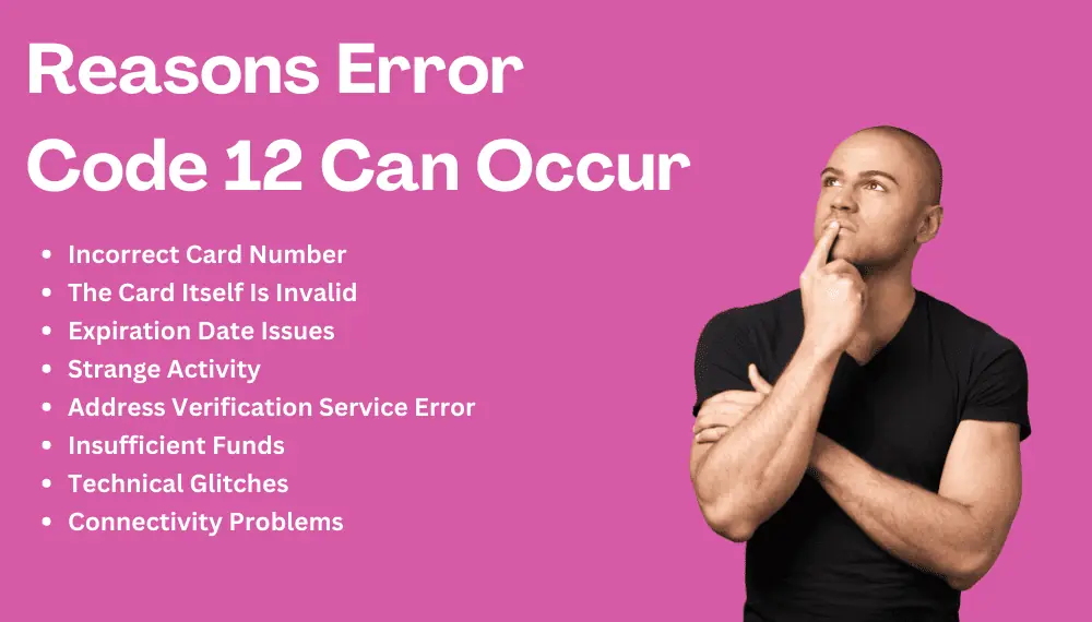 Reasons Error Code 12 Can Occur