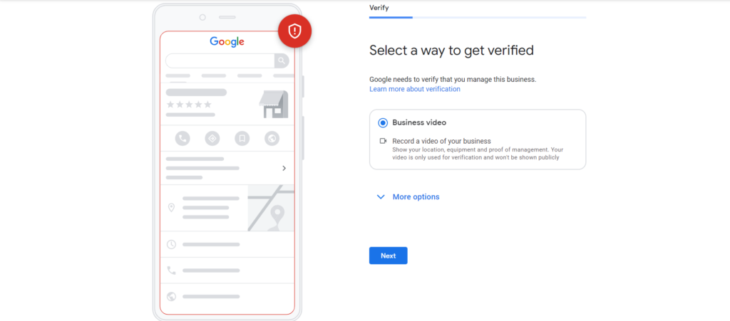 verify business on google business profile