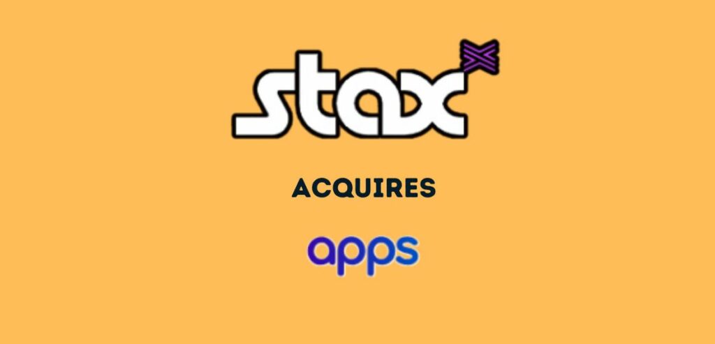 Stax Payments acquired APPS recently