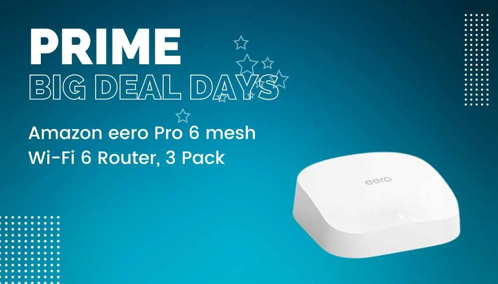 Amazon eero Pro 6 mesh Wi-Fi 6 Router, 3 Pack