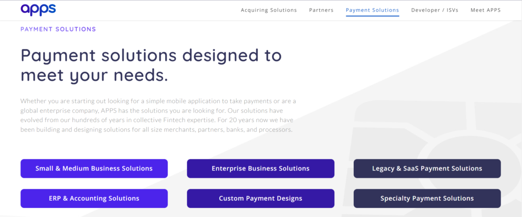 About APPS payment processing