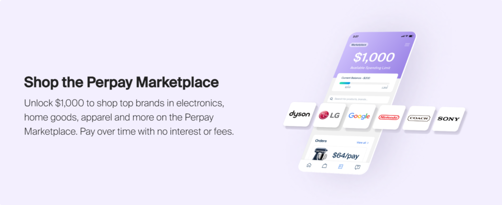 Perpay's diverse marketplace