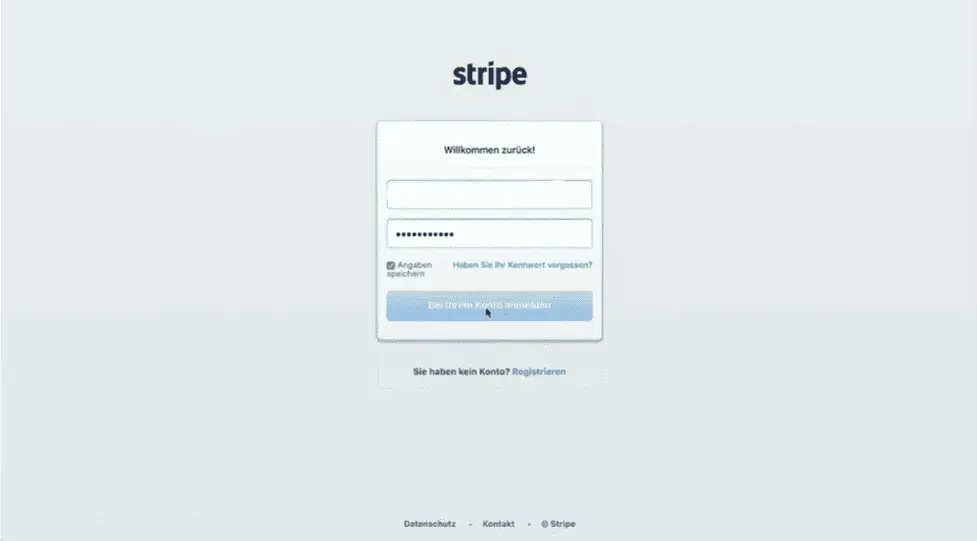 login to strip to connect