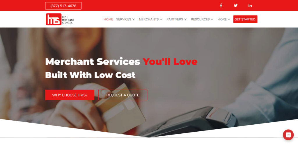 Host Merchant Services website