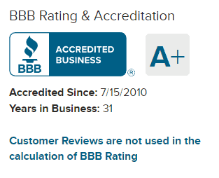 Rectangle Health BBB rating