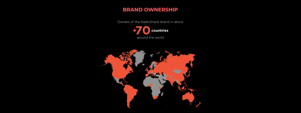radioshack brand ownership globally
