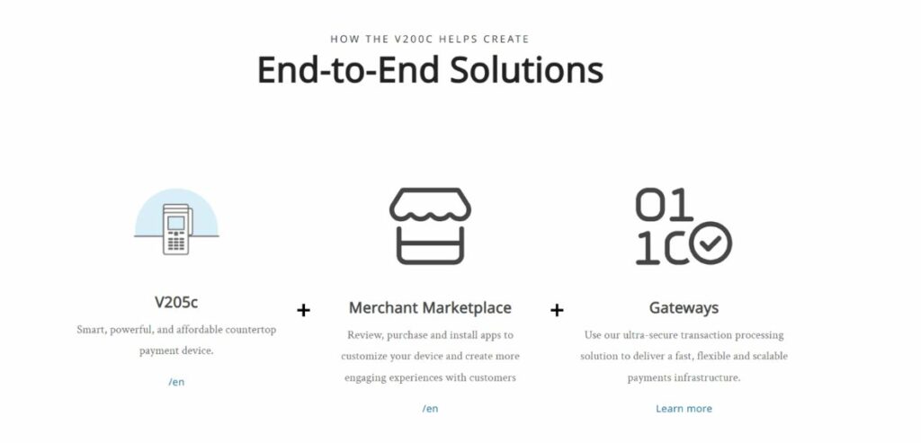 Verifone V205C Features and Specifications | Host Merchant Services