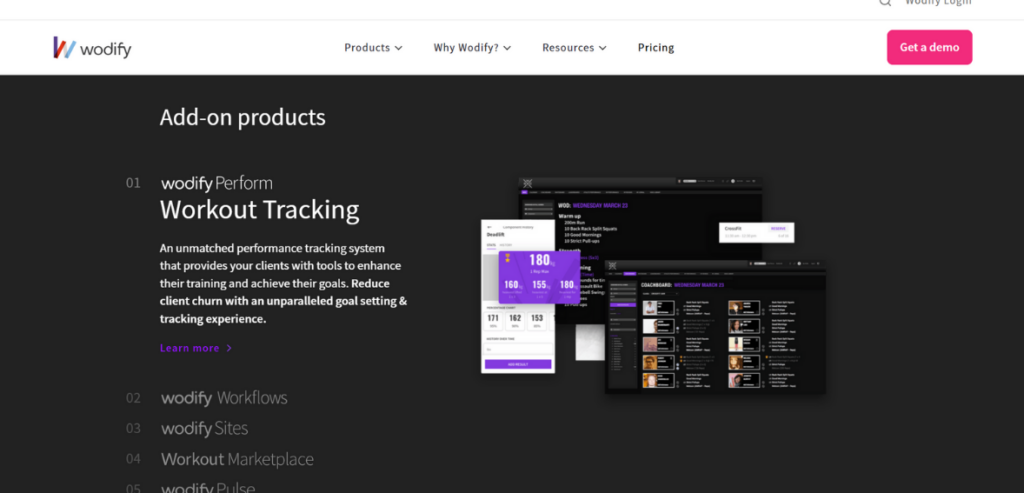 Add On Products of Wodify Add-On Products of Wodify