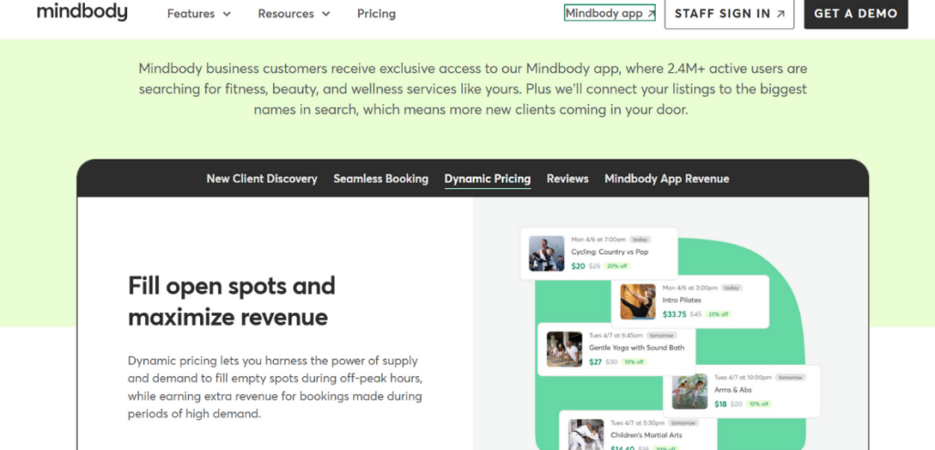 Mindbody Application Mindbody Application