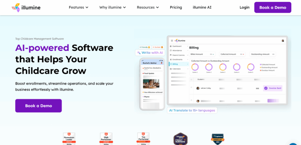 top Childcare Management software Illumine top Childcare Management software - Illumine